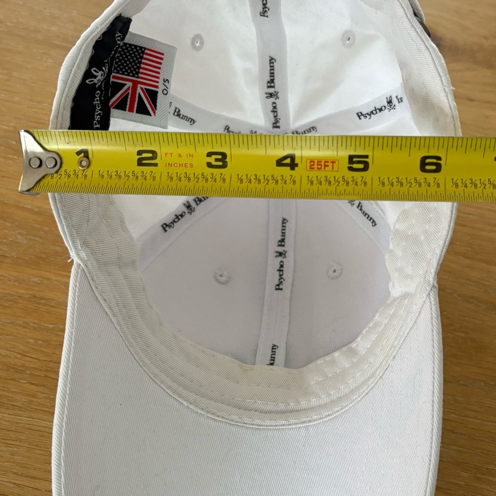 Psycho Bunny White Hat with Green Embroidery - Picture 6 of 6